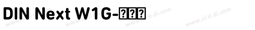 DIN Next W1G字体转换